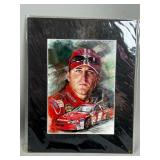 Framed NASCAR Portrait Print on Board
