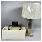 Modern Desk Lamp With Rectangular Storage Base