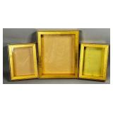 Three Gilded Picture Frames