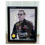 Framed Photo of a Race Car Driver in Sharpie Suit