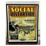 Framed Social Distortion Concert Poster
