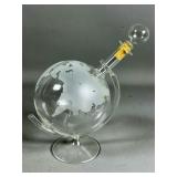 Clear Glass Globe-Decanter With Stopper