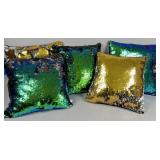 Sequin Throw Pillows in Assorted Colors