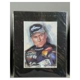 Framed Portrait of NASCAR Driver