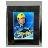Framed Racing Art Print with Signed Illustration