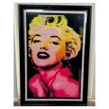 Framed Pop Art Poster of Marilyn Monroe