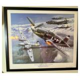 Framed Aircraft Combat Art Print