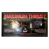 Framed 'Maximum Thrust' Event Poster