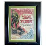 Framed 'Sgt. York' Film Poster Print