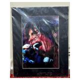 Framed Print of Singer Performing