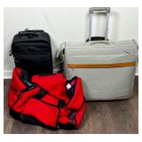Three Travel Bags and Suitcases