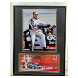 Framed Racing Memorabilia Display