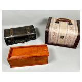 Three Decorative Wooden Boxes