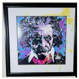 Framed Abstract Portrait of Albert Einstein