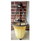 Hanging Pendant Light With Frosted Glass Shade