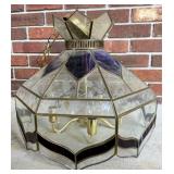Leaded Glass Pendant Light Fixture