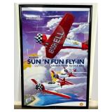 Framed Sun 'n Fun Fly-In Poster, 2003