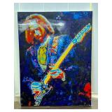 Abstract Painting of Electric Guitarist