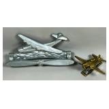 Metal Airplane Desk Accessories Set