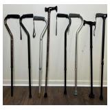 Eight Assistive Walking Canes