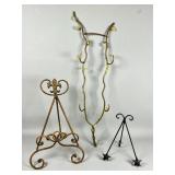 Three Decorative Metal Stands