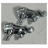 Chrome-Plated Running Horse Emblems