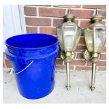 Brass Outdoor Wall Lanterns with Parts