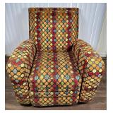 Recliner Chair with Geometric Upholstery