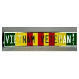 Vietnam Veteran Commemorative Metal License Plate