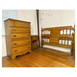 Wooden Bedroom Set with 60-Inch Headboard