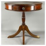 Round Pedestal Table with Single Drawer