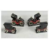Classic Car Motif Bookends, Ford 1901 & Chevrolet
