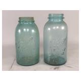 Ball Perfect Mason Blue Glass Jars