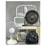 Fans and Frigidaire Window AC Unit