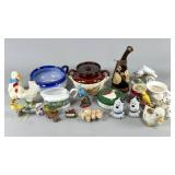 Ceramic and Porcelain Figurines and Tableware