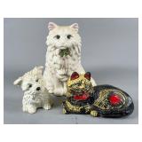 Three Ceramic Animal Figurines