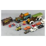 Vintage Toy Cars and Wooden Vehicle Models