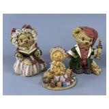 Three Resin Bear Figurines