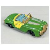 Vintage Tin Toy Car with Green Body
