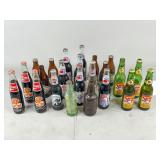 Vintage Soda Bottles: Coca-Cola, Pepsi, and Sun Dr