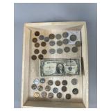 Silver Certificate, Wheat Pennies, and Buffalo Nic