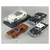 Four Diecast Vehicle Models