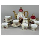 Lustreware Tea Set with Romantic Scenes