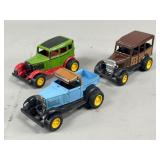 Three Vintage TootsieToy Ford Model A Vehicles