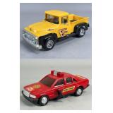Toy Truck and Fire Chief Car