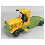 Tin Classic Toy Truck, Yellow and Green Finish