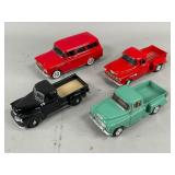 4 Diecast Chevrolet Truck Models
