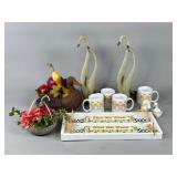 Decorative Figures, Swans, Mugs, and More