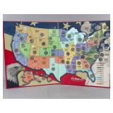 State Quarter Collection in H.E. Harris Map