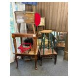 Furnishings and Decor - Plastic Faux Wood Chest